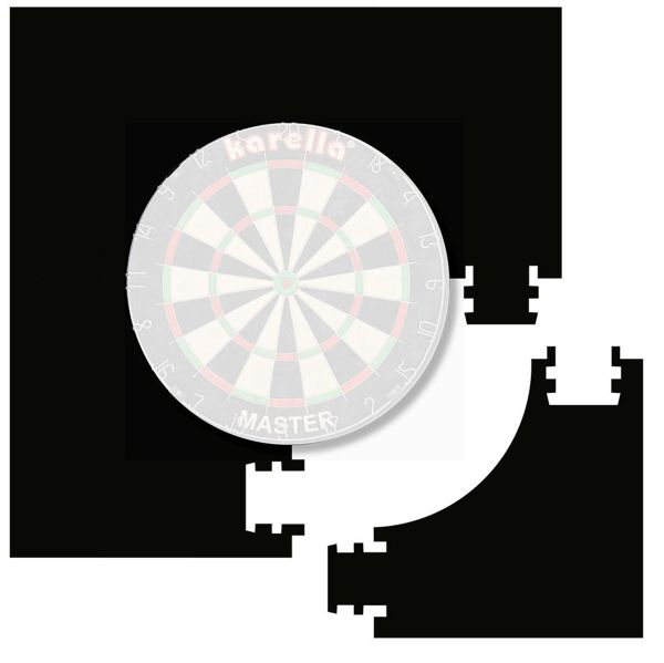 DART Catch Ring/Surround Per Bersaglio Freccette, In Schiuma Plastica Nera, Silenzioso, Proteggi Parete, Facile Da Montare, Von Roleo Darts