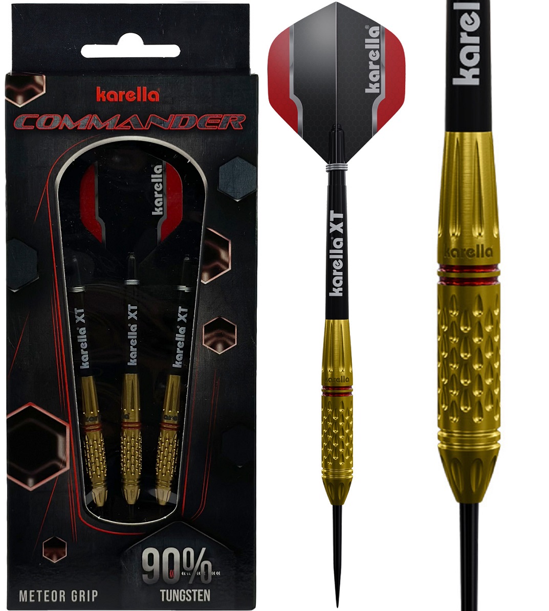 Karella Commander Gold Steeldarts 22/24 Gram Steeldarts