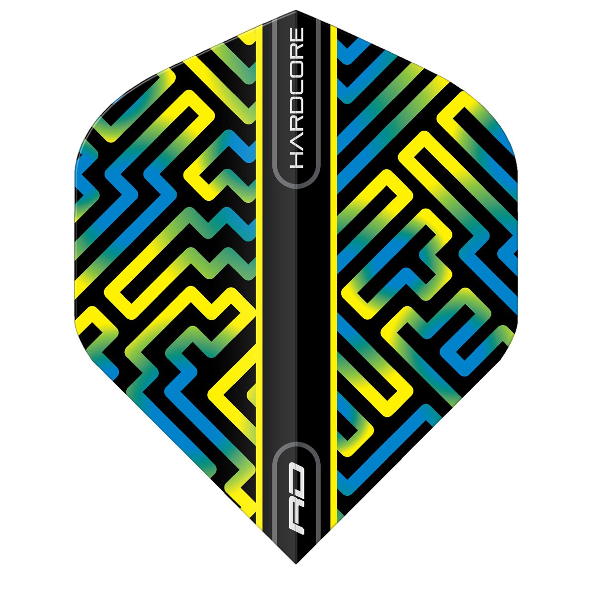 Reddragon Dartflight Hardcore XT Blue Green & Yellow Standard Flights