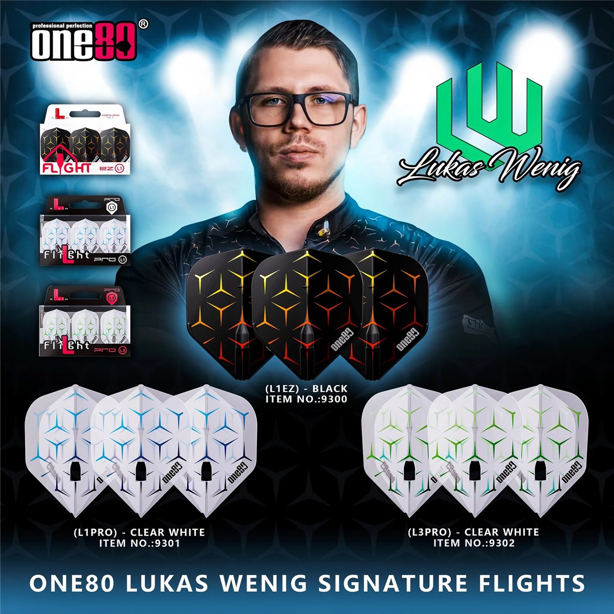 L-Style Signature Flight EZ Lukas Wenig Black Standard L1 Flights