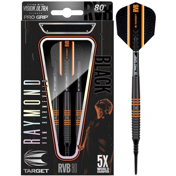 Target 80% Raymond van Barneveld RvB Black Tungsten Softdarts 20 Gramm Softdarts