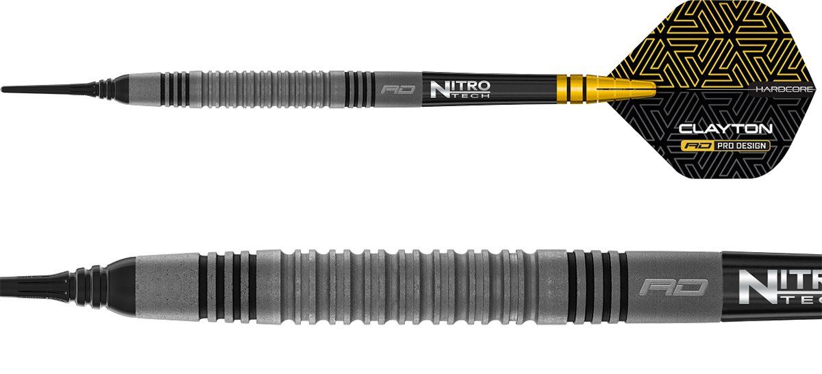 Reddragon Jonny Clayton Oxide Edition 90% Fléchettes à pointe souple 20 Grammes  Softdarts