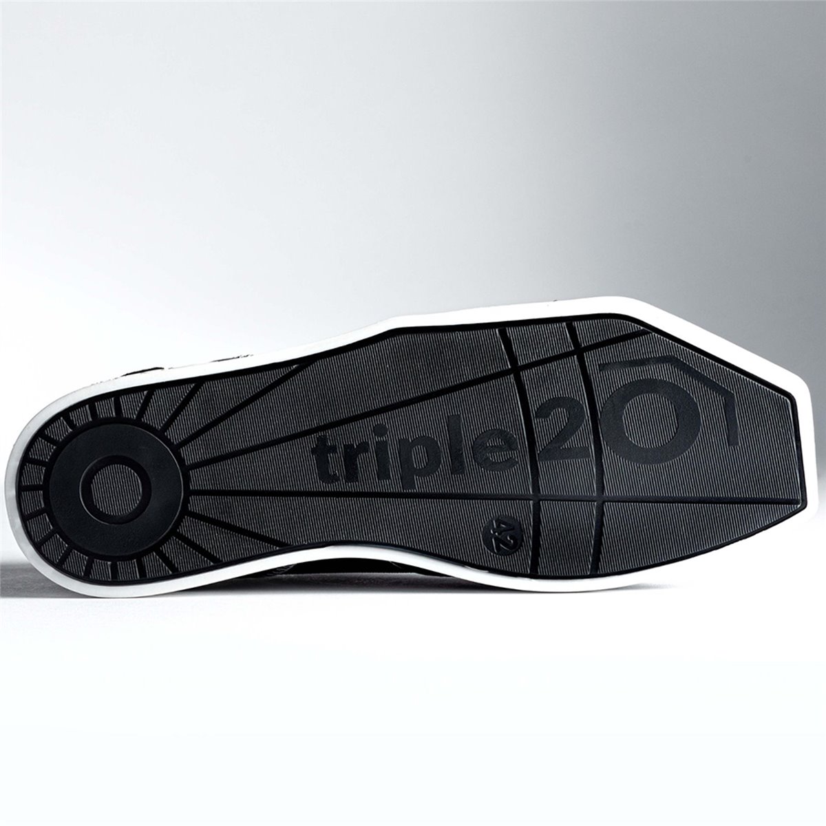 Triple20 Dartschuhe Leder Weiß Schwarz Dartschuh