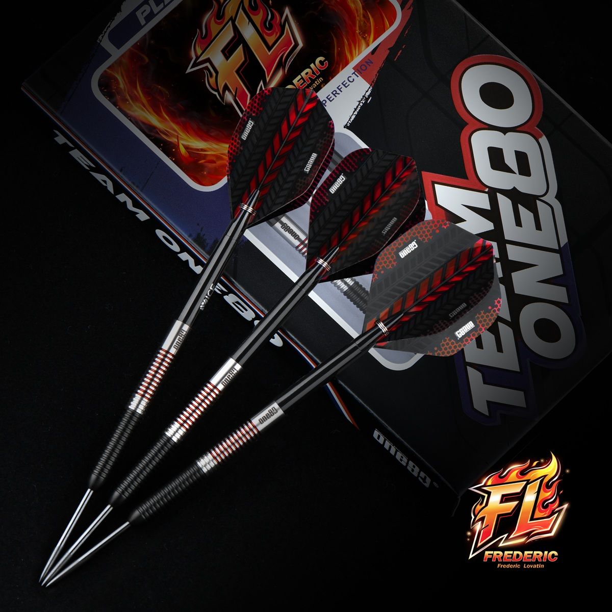 ONE80 Frederic Lovatin 90% Steeldarts 18 Gramm Steeldarts