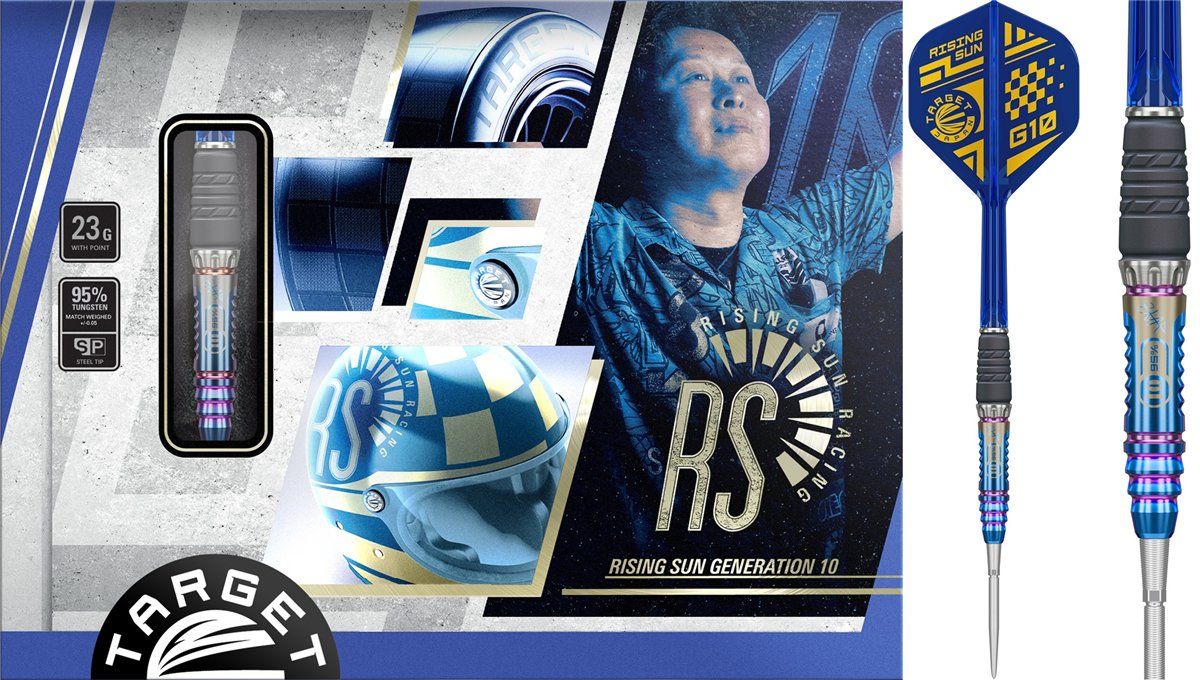 Target Rising Sun Haruki Muramatsu Gen 10 Swiss Point 95% Steeldarts 23/25 Gramm Steeldarts