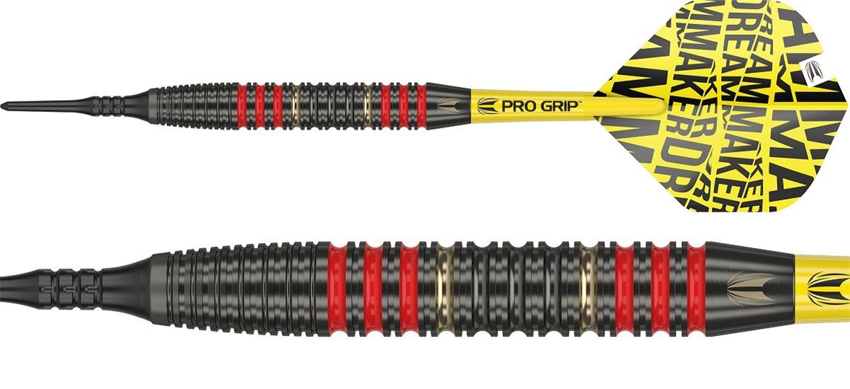 Target Dimitri Van den Bergh Softdarts Brass 18 Gram Softdarts