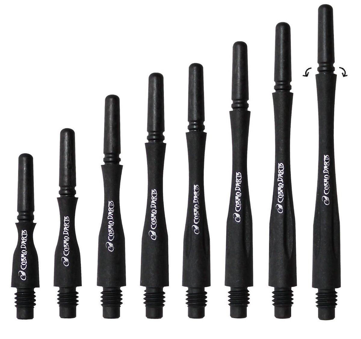 Cosmo Darts Carbon Fit Shafts Hybrid Spinning Shafts 42,5 mm FSC031310