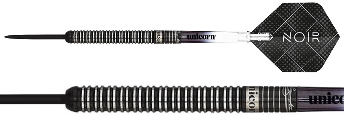 Unicorn Gary Anderson Noir 90% Tungsten Steeldarts Steeldarts