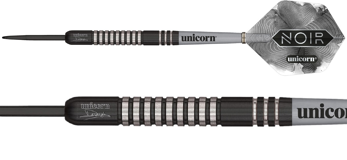 Unicorn Dimitri van den Bergh Noir 90 Tungsten Steel Darts 21/22/23/24