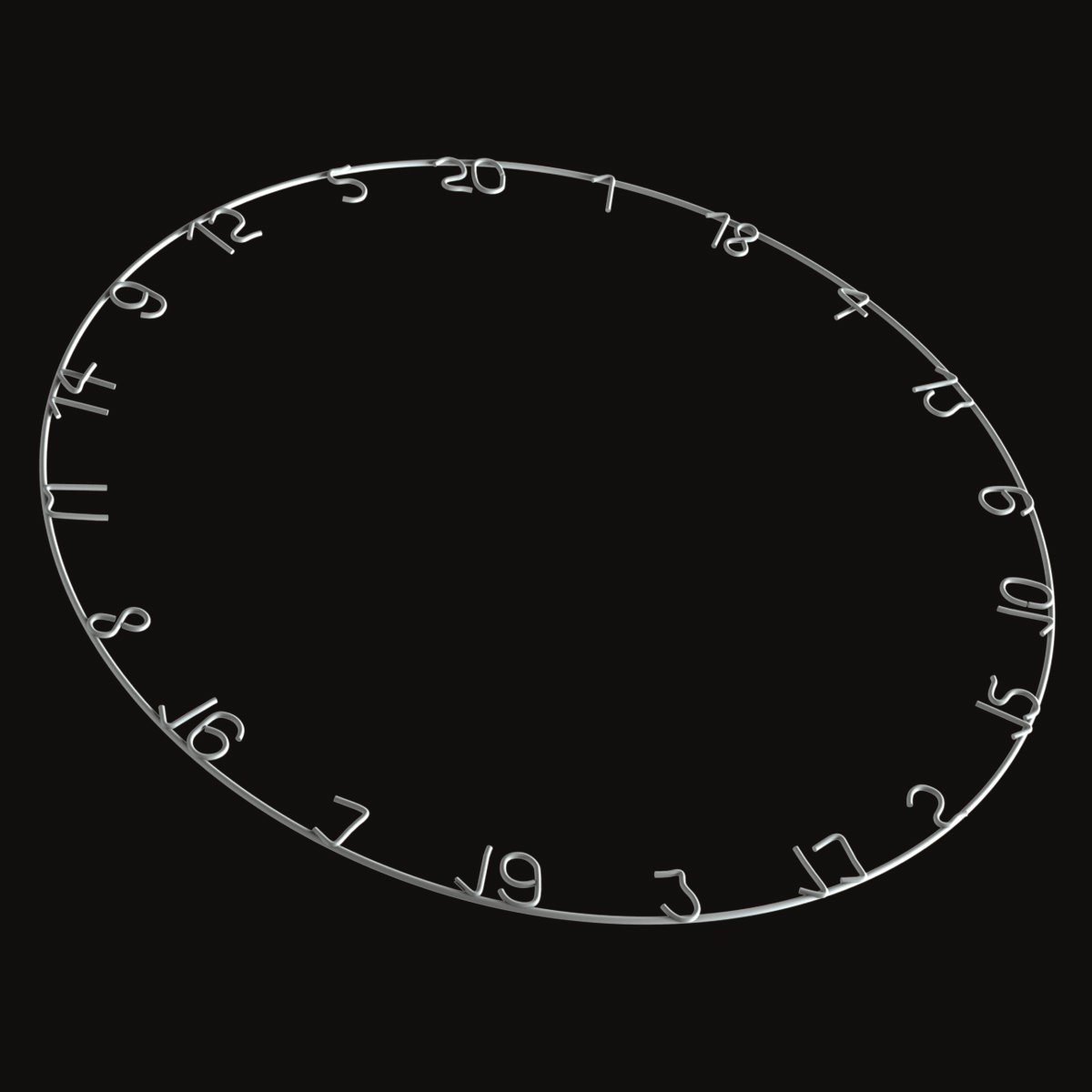 Dartfieber Board Zahlenring Zubehör Dartboard DA51812