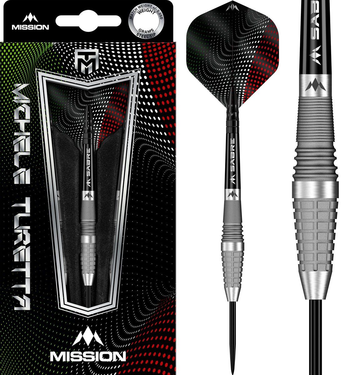 Mission Michele Turetta 90% Steeldarts 21/23 Gramm Steeldarts