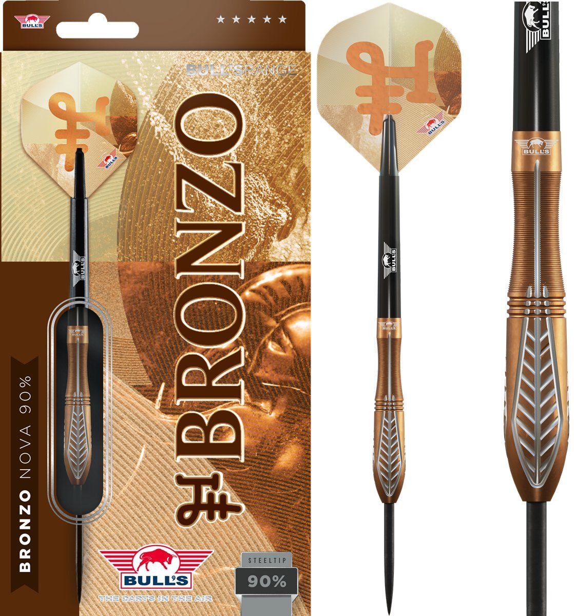 Bull´s Bronzo Nova 90% Steeldarts 22/24 Gramm Steeldarts