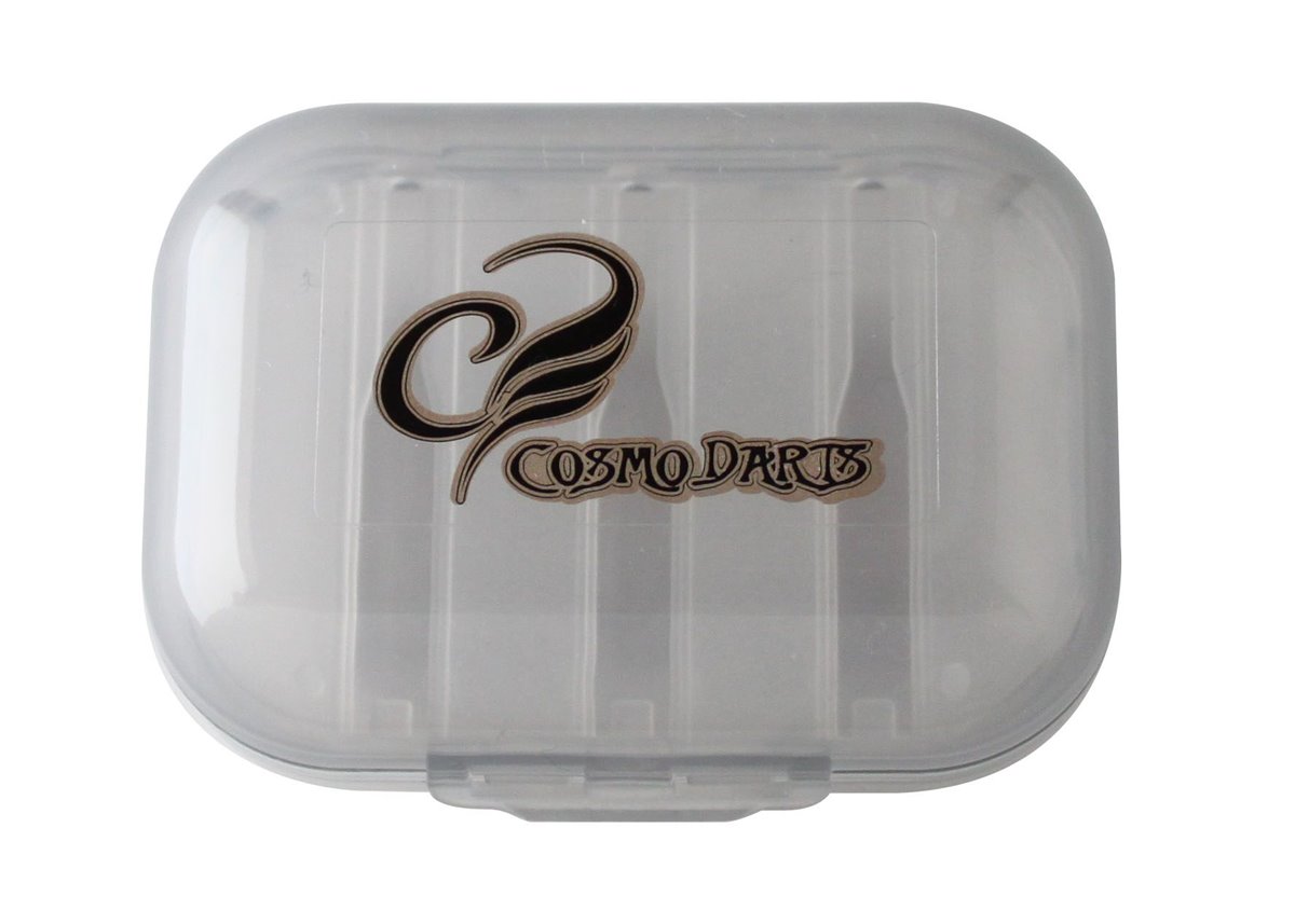 Cosmo Dart Flight Case SHELL klein Klar Schwarz Dart Tasche