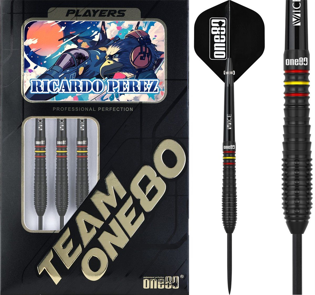 ONE80 Ricardo Perez V2 90% Steeldarts 22 Gramm Steeldarts