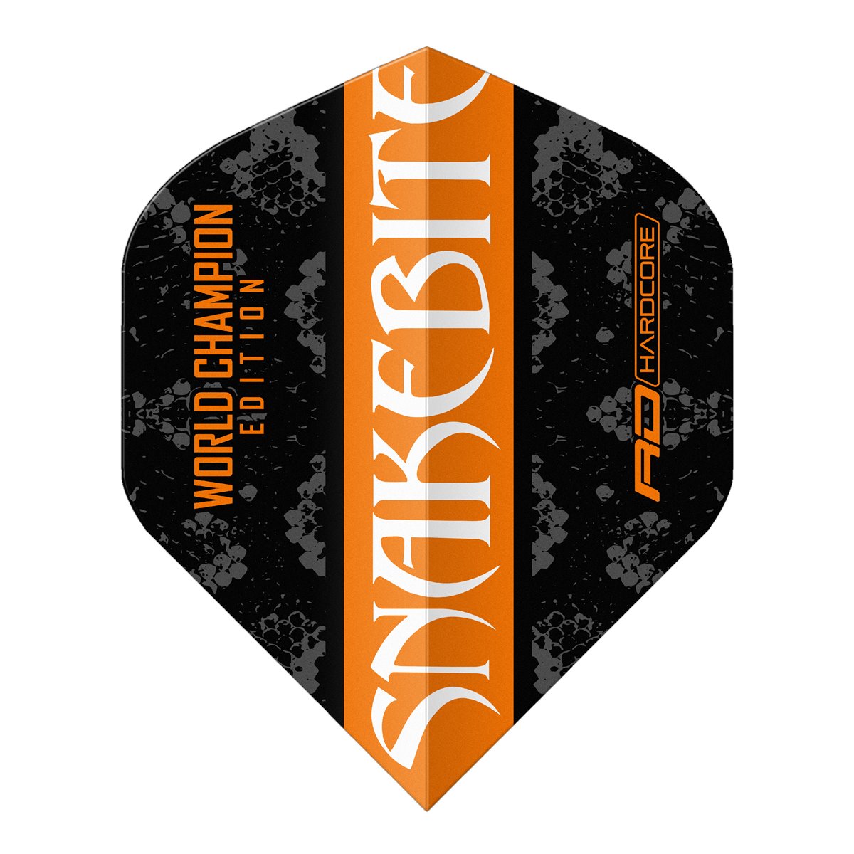 Reddragon Peter Wright Hardcore Orange & Black Yin Yang Dart Flights Standard Flights