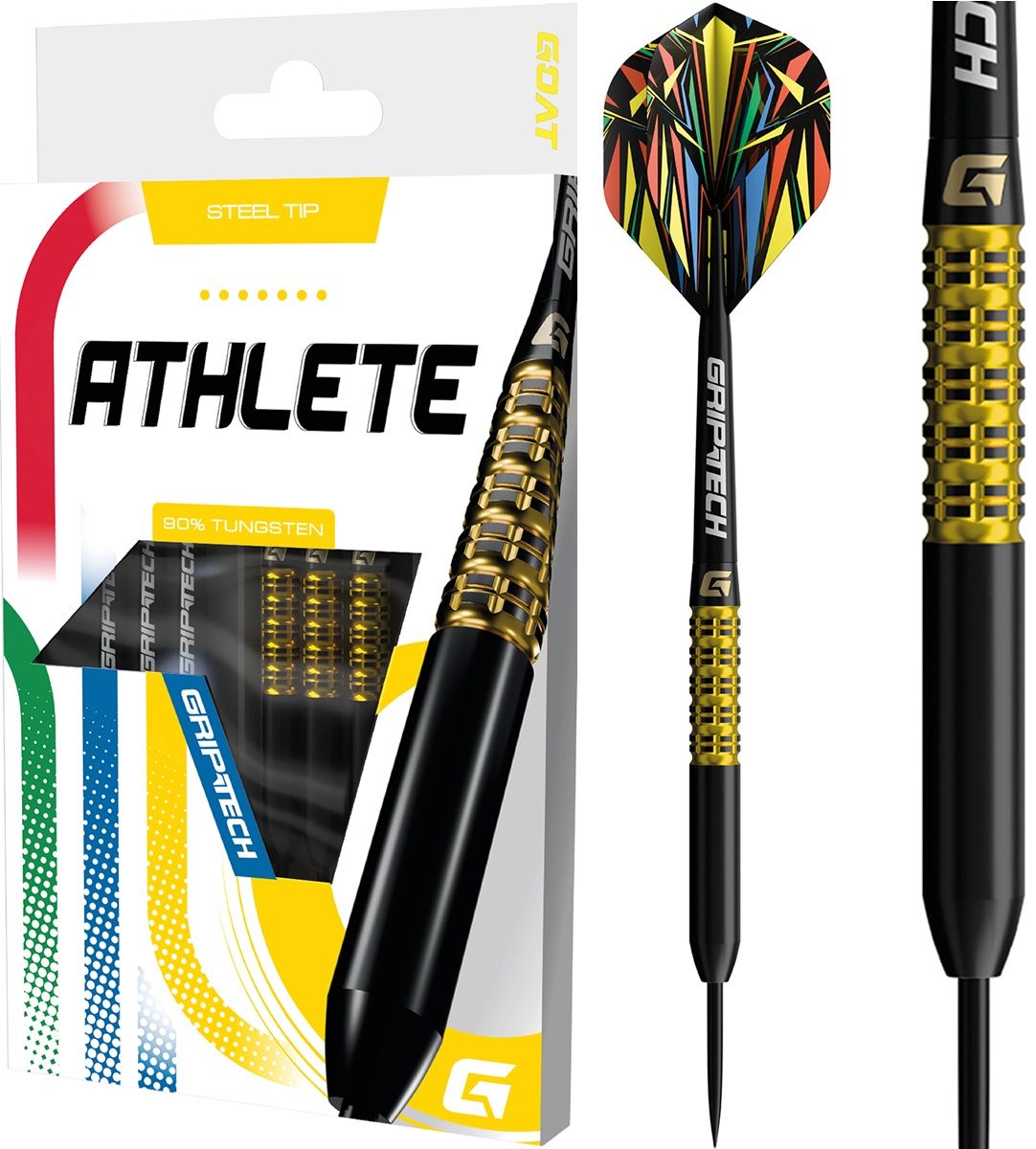 GOAT Athlete Yellow 90% Steeldarts 22/24/26 Gram Steeldarts