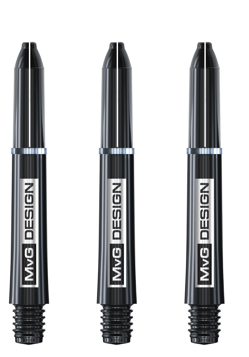 Winmau Signature Nylon Shafts Michael van Gerwen Medium/Short Black Shats