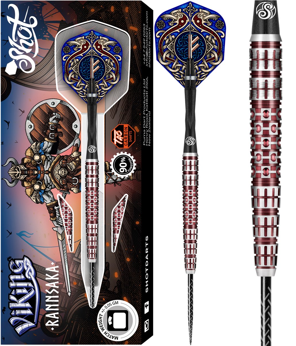 Shot! Viking Rannsaka 90% 22/23/24/25 Gramm Steeldarts