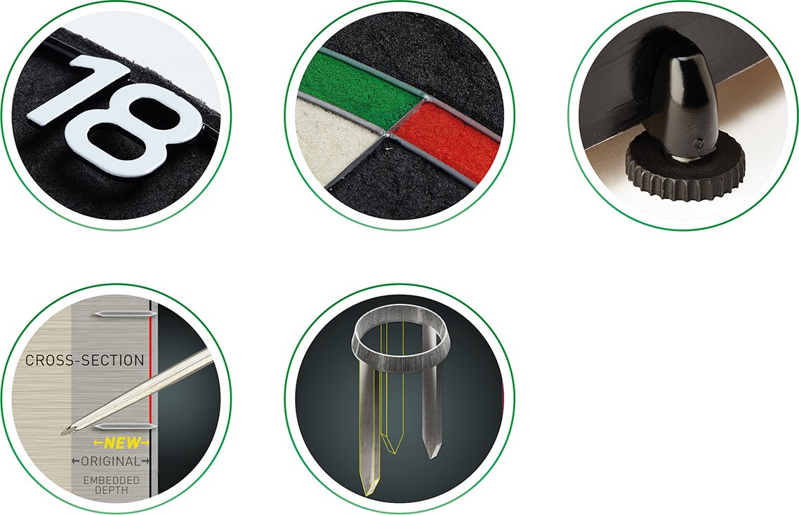 Unicorn Eclipse Ultra Official PDC Bristle Dart Board Scheibe Bristle Board Unicorn Eclipse Ultra Official PDC Bristle Dart Board Scheibe Bristle Board