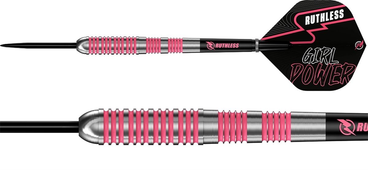 Ruthless Girl Power Ringed Pink Steeldarts 90% 23/25/27/29 Gramm Steeldarts