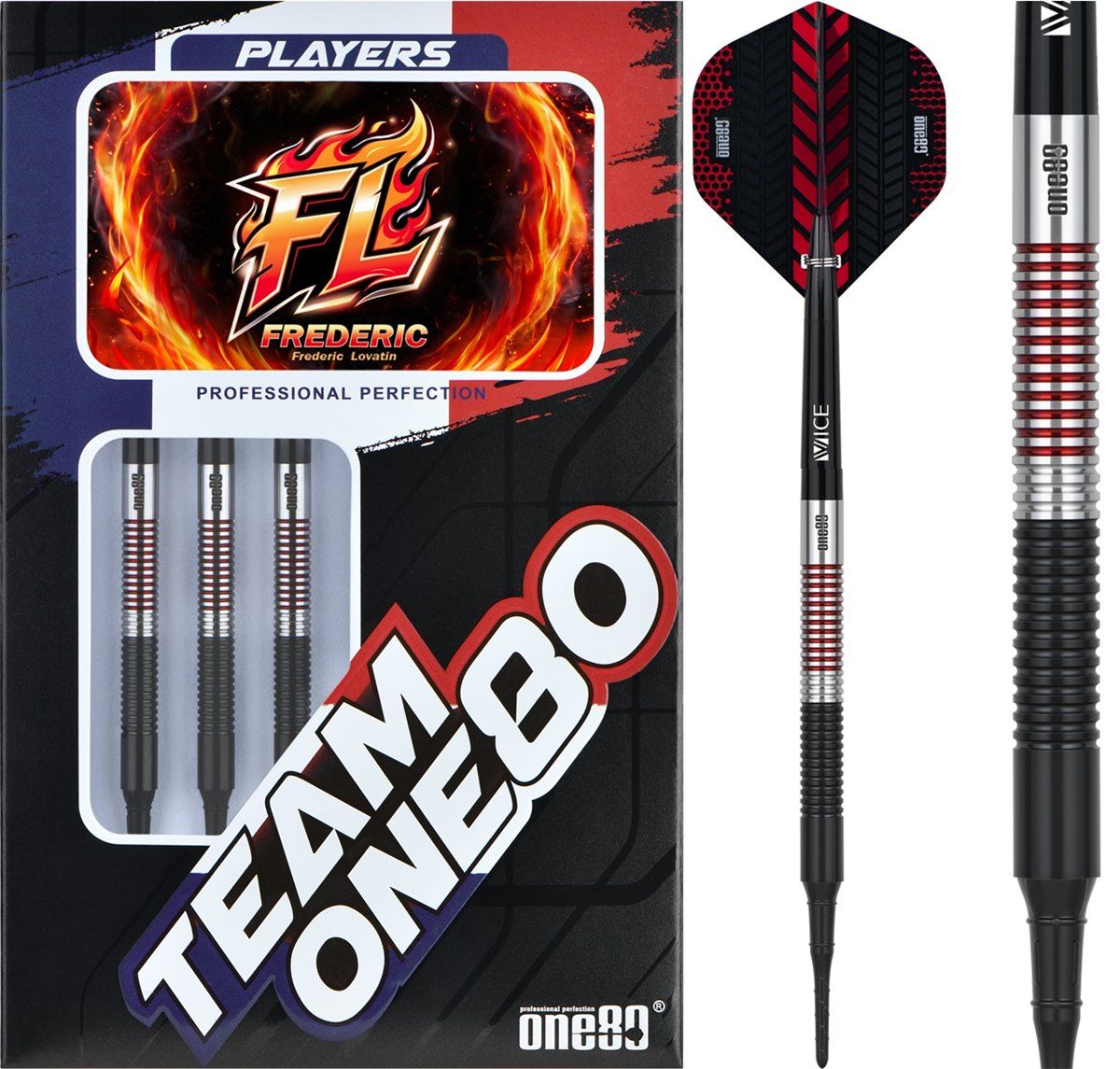 ONE80 Frederic Lovatin 90% Softdarts 16 Gramm Softdarts