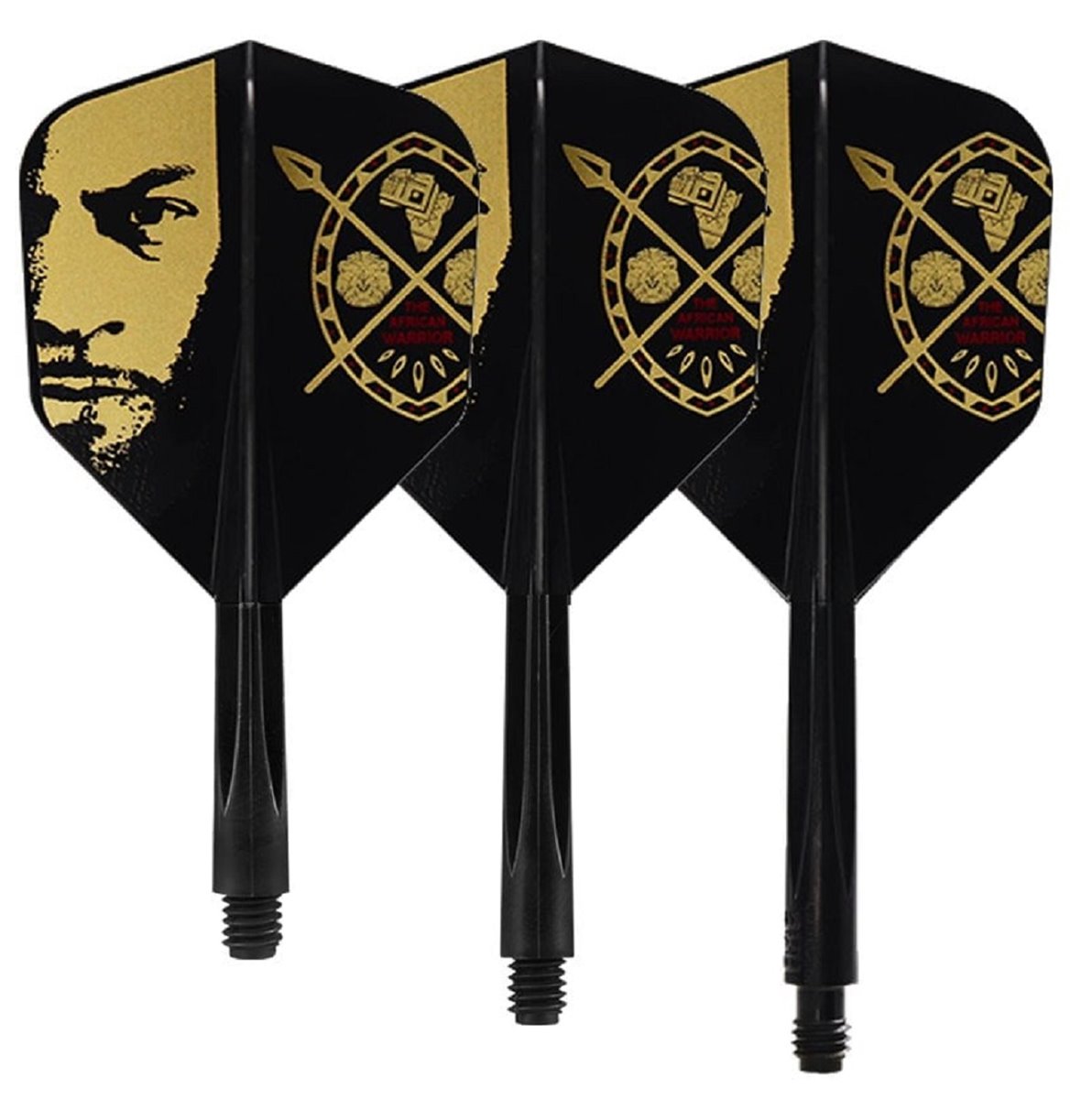 Condor Dart Flights Shafts AXE Devon Petersen I3 Black Shape No6