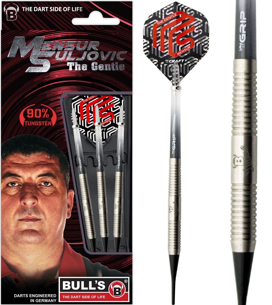 BULLS Champions Mensur Suljovic Soft Dart 18 Gramm Softdarts 19806