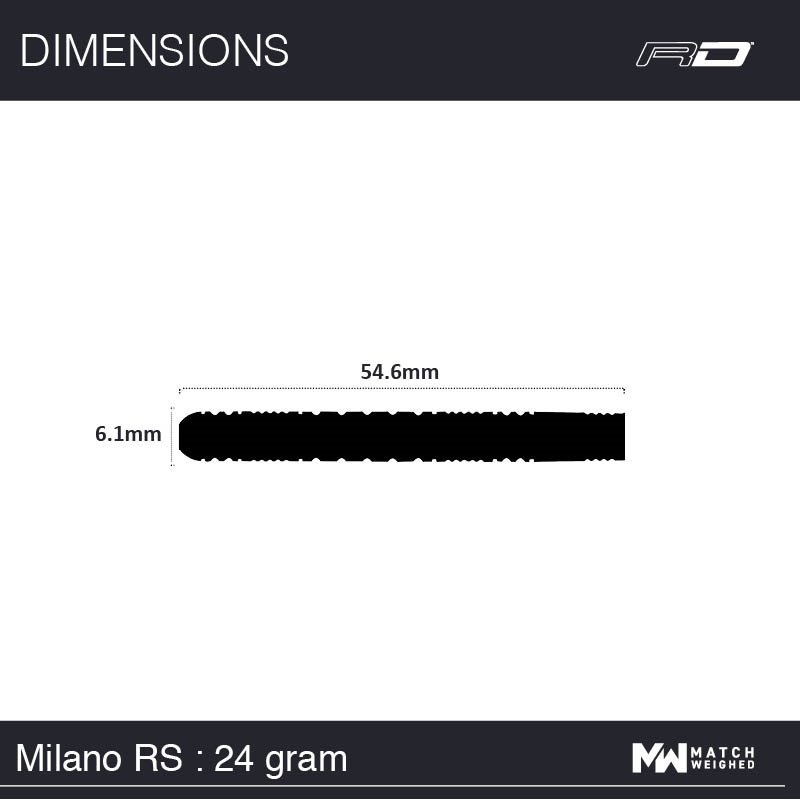 Reddragon Milano RS Steeldarts 24 Gramm Steeldarts