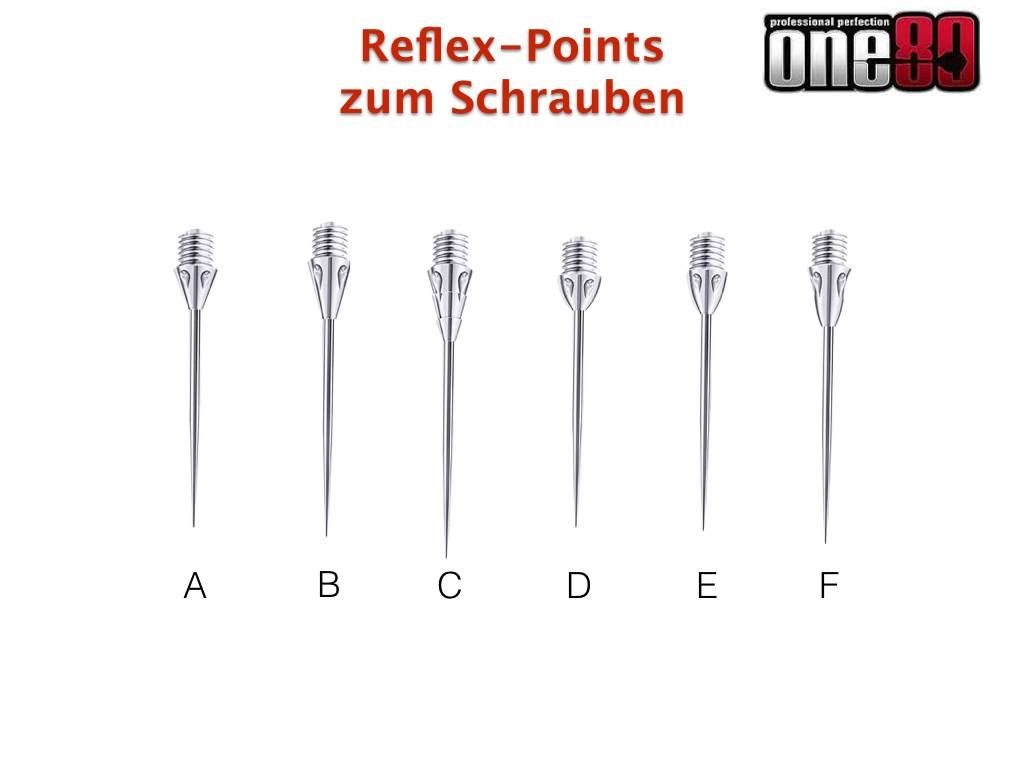 One80 Spring Tips One80 Reflex Wechselspitzen 2BA kleines Gewinde Wackelspitzen ...
