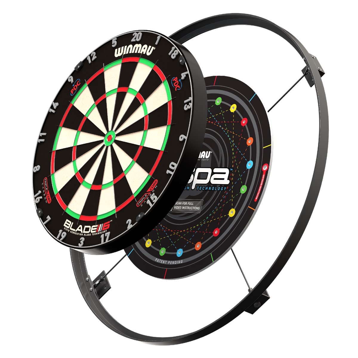 Winmau Wispa Schallschutz für Steeldartboards Steel Dartscheibe Schallschutz