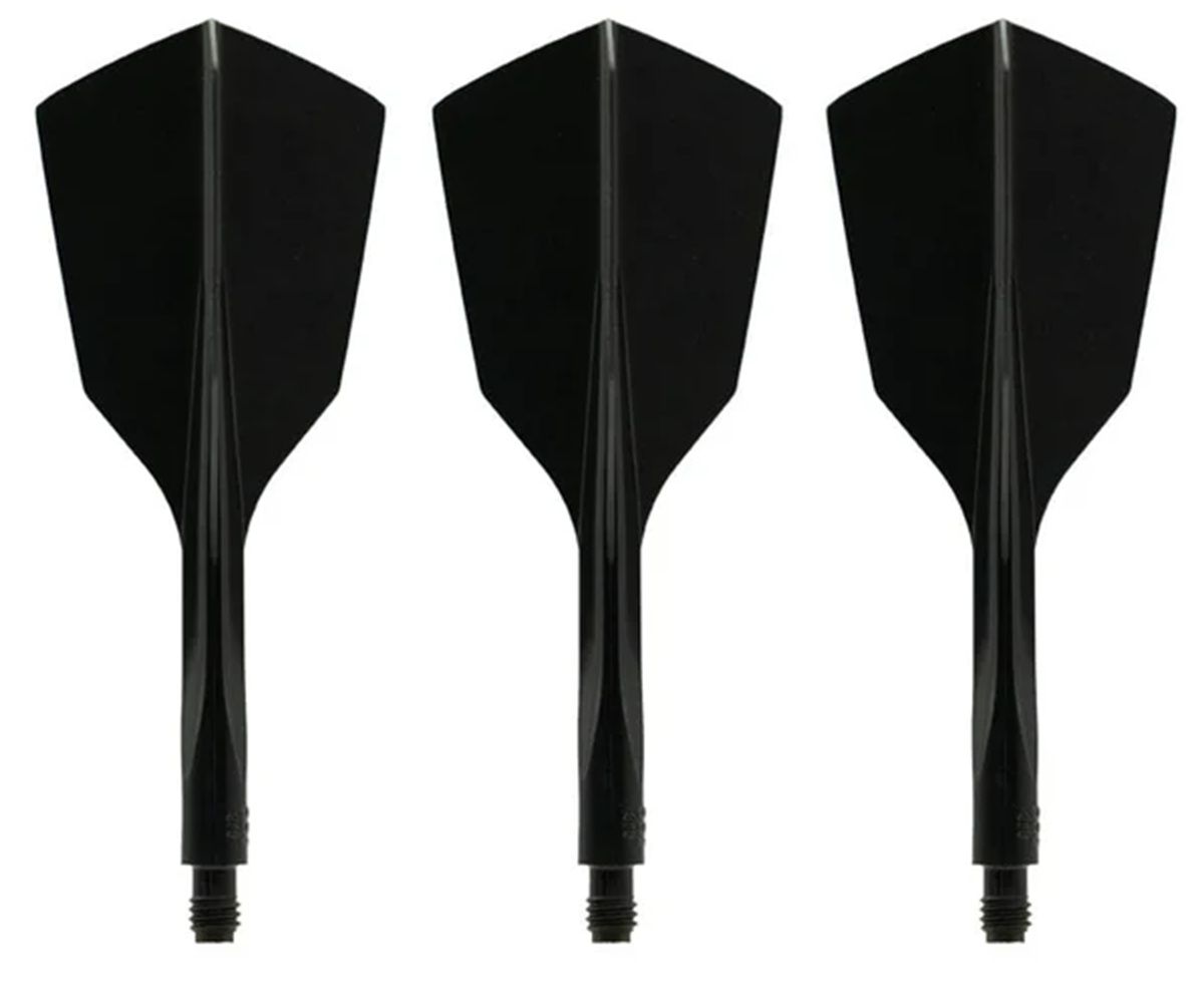 Condor Dart Flights Shafts AXE 120 Schwarz Narrow Flights