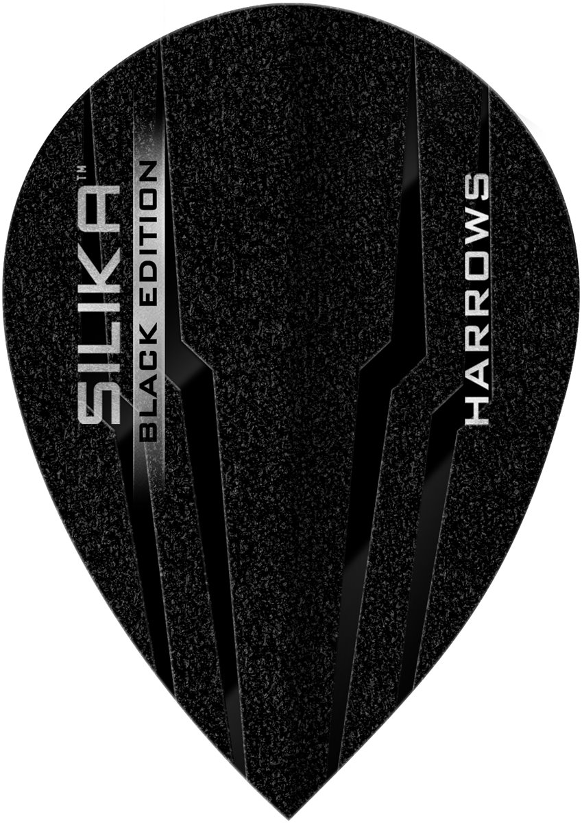 Harrows Silika Black Edition Dart Flights Pear Flights