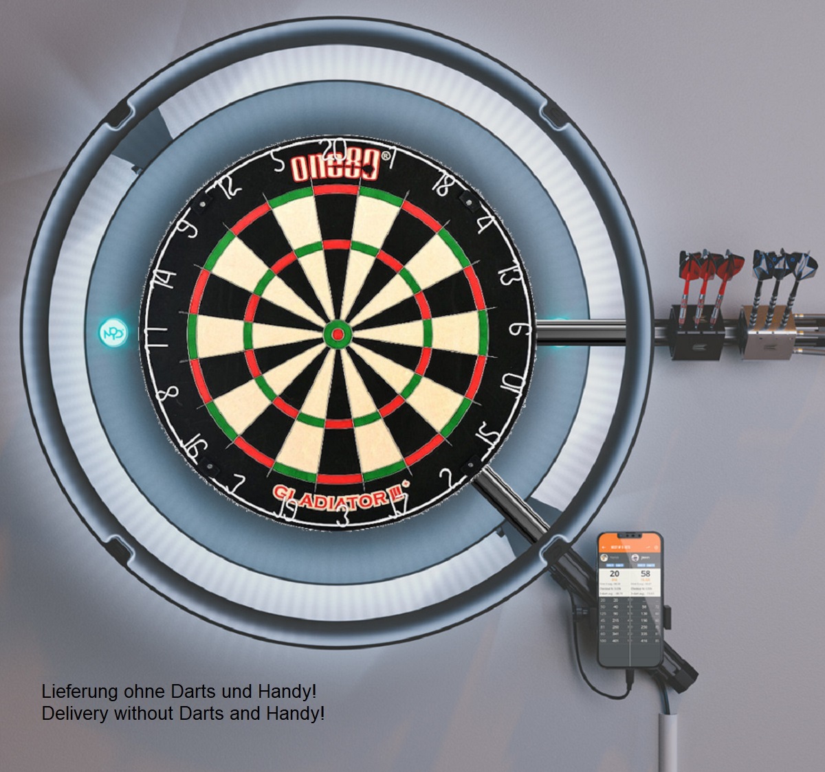 Luxus LED Dart Starter Set MOD + Marken Dartboard Bristle Board Bristle Board MOD System Luxus LED Dart Starter Set MOD + Marken Dartboard Bristle Board Bristle Board MOD System