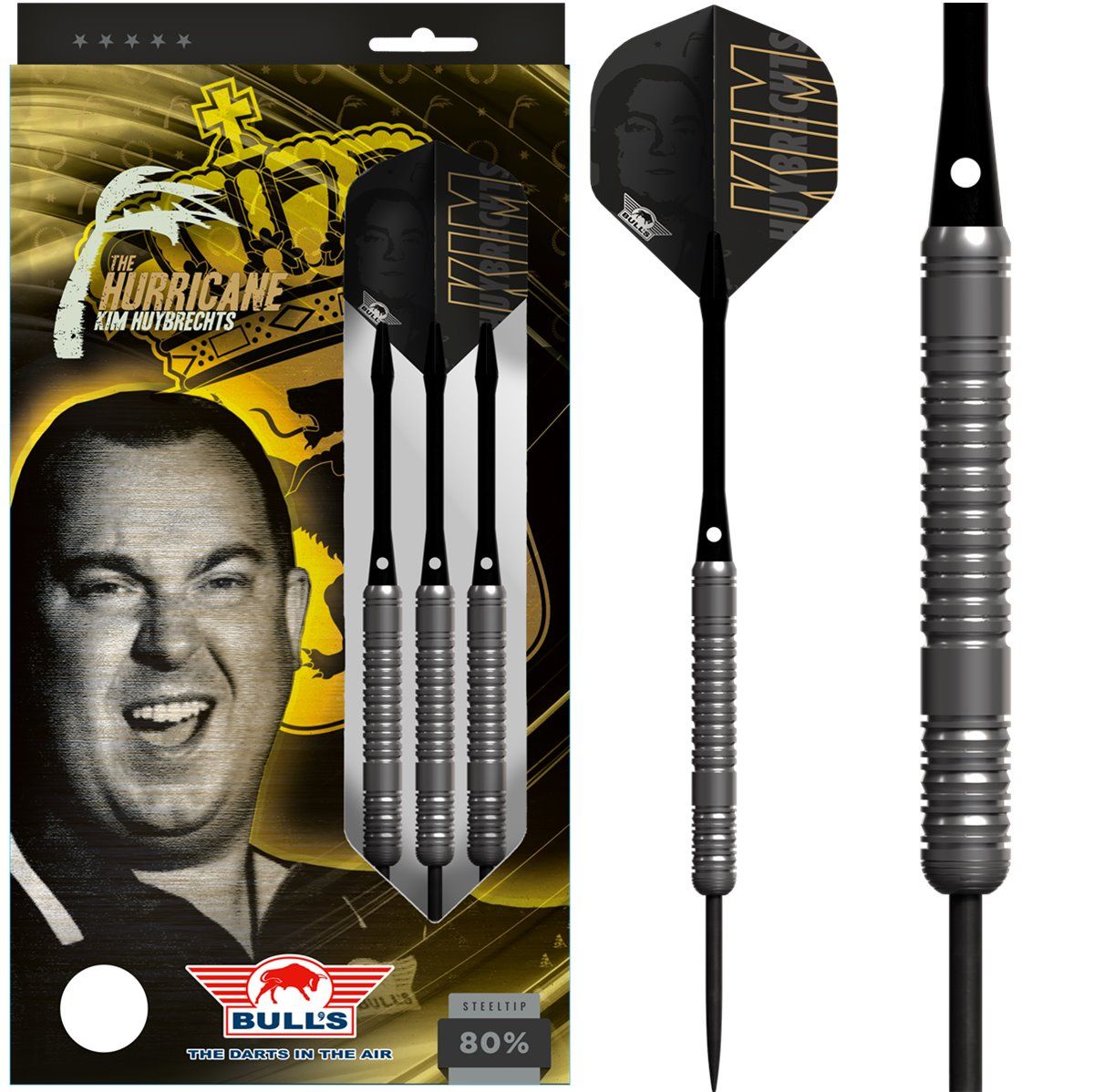 Bull's Kim Huybrechts 80% Steeldarts 23/25 Gram Steeldarts