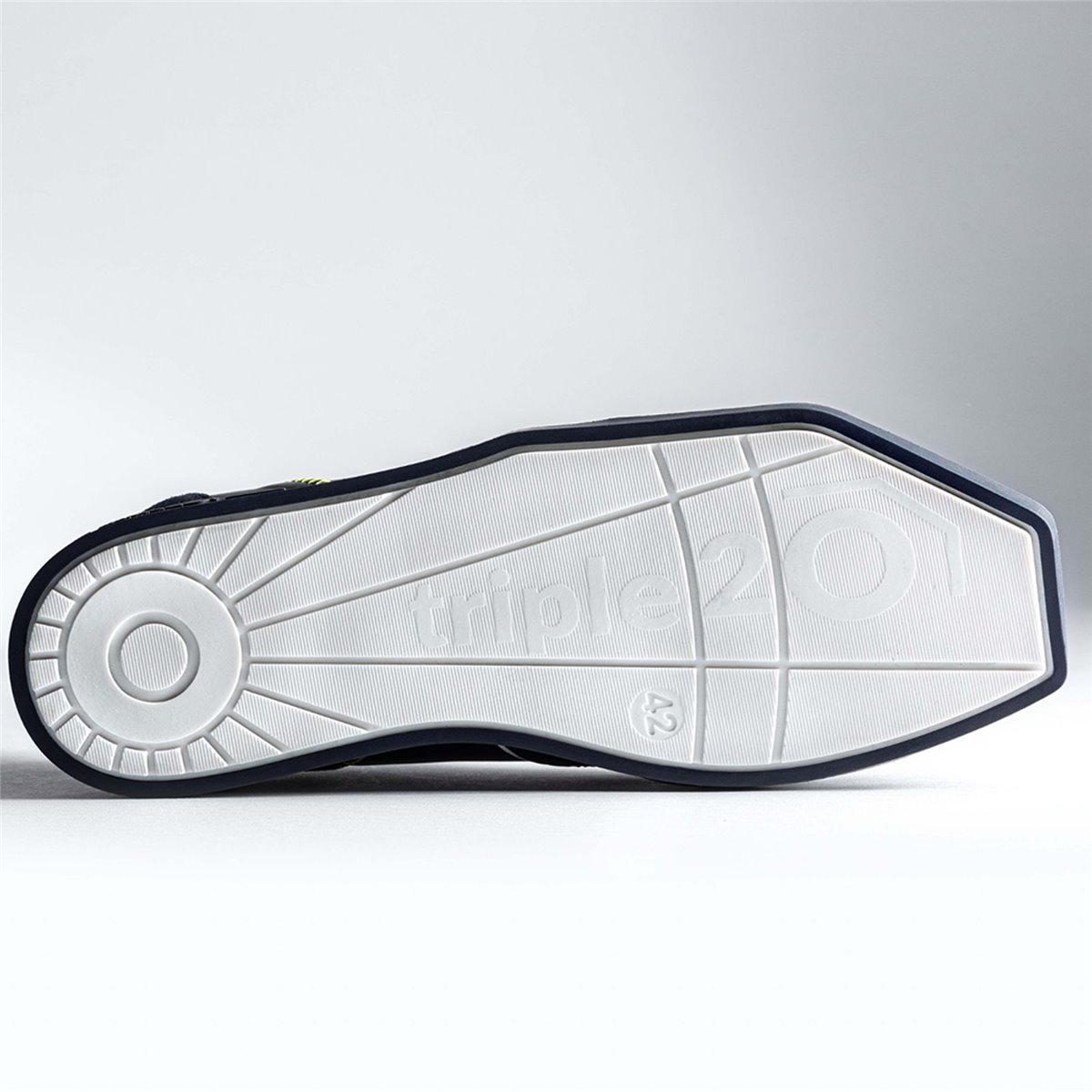 Triple20 Dartschuhe Leder Blau Weiß Dartschuh