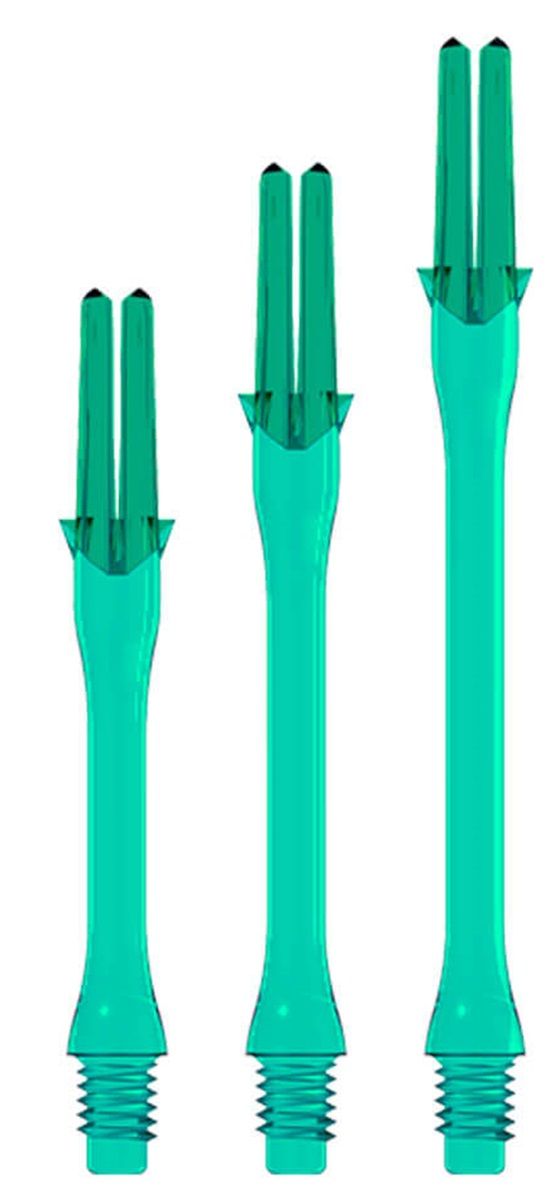 L-Style Locked Slim Shaft mit Caps Türkis Shafts
