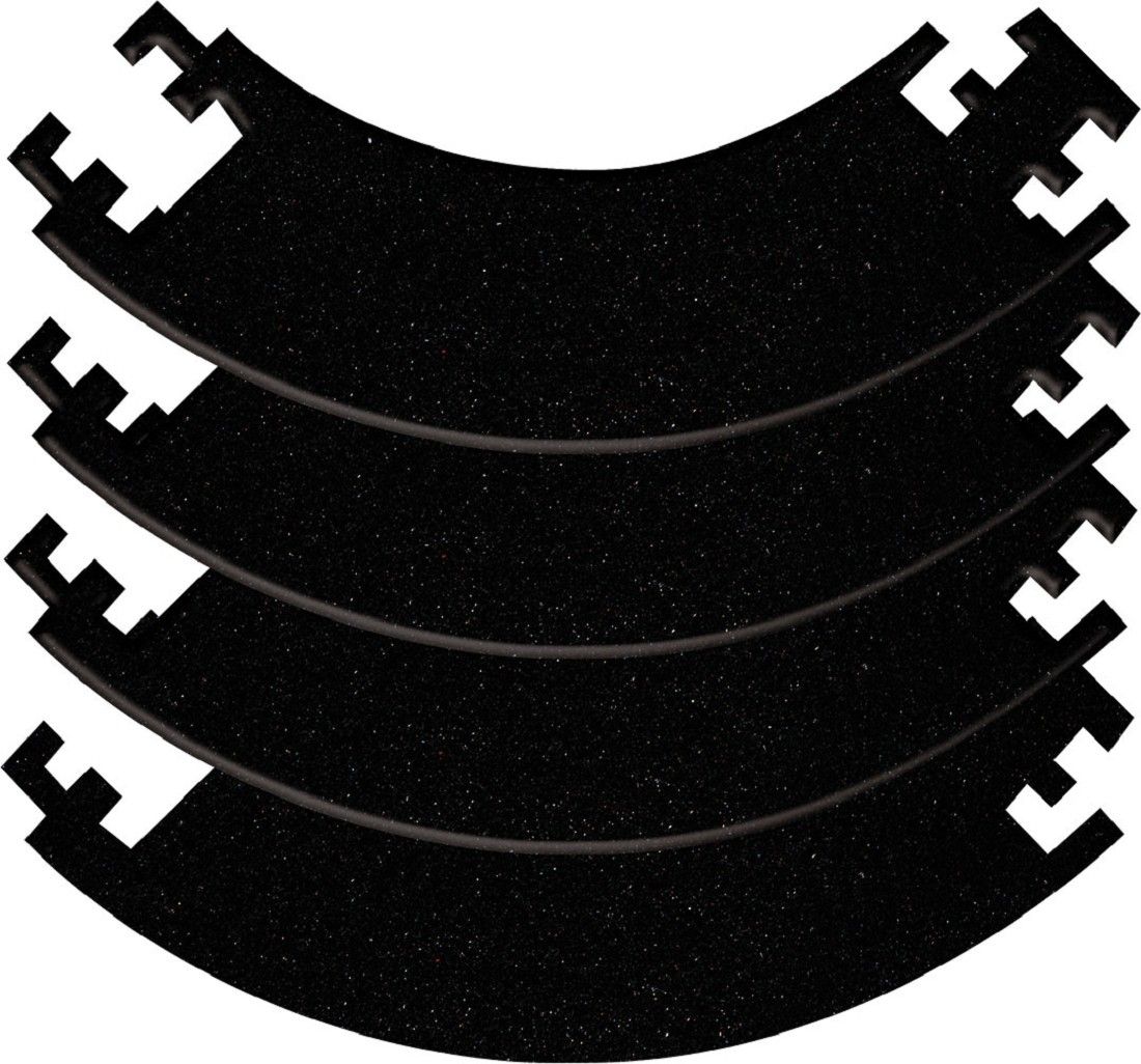 4 tlg. Bull's Quarterback Surround schwarz rot creme Dart Wandschutz