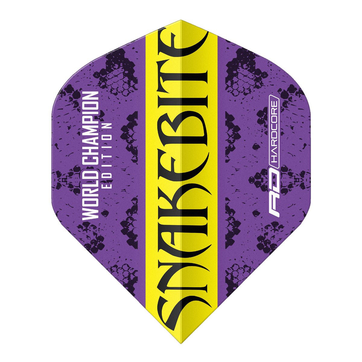 Reddragon Peter Wright Hardcore Purple & Yellow Yin Yang Dart Flights Standard Flights