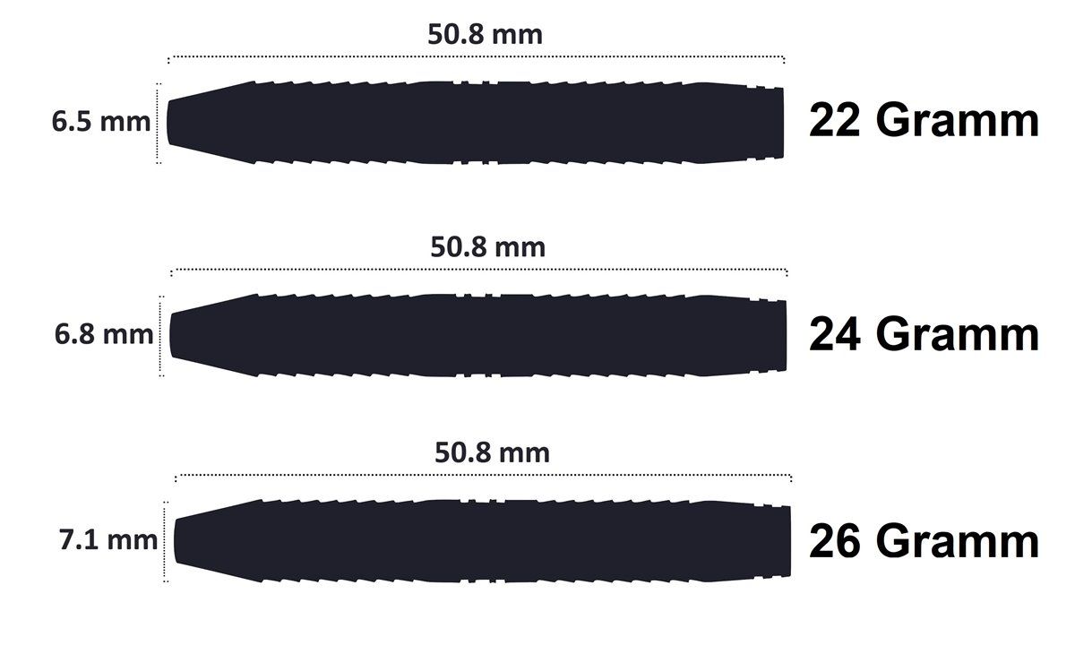 Reddragon ZX-1 Steeldarts 22 Gramm Steeldarts