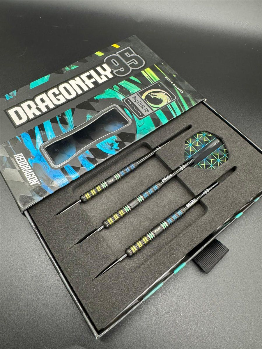 Reddragon Dragonfly 95 Black Parallel 95% Steeldarts 24 Gramm  Steeldarts