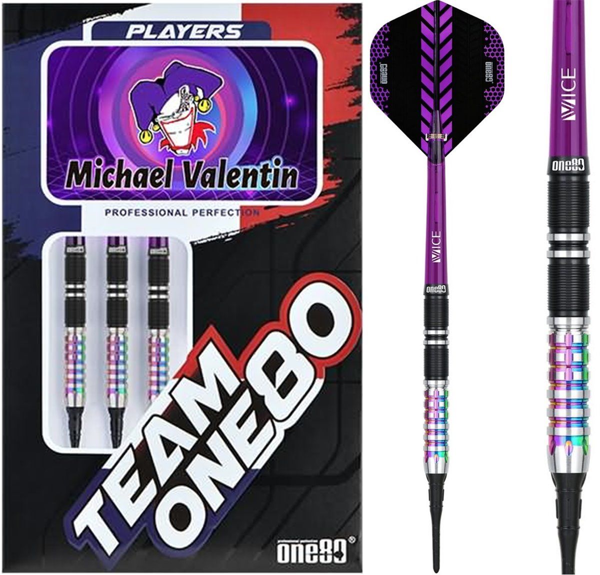 ONE80 Michael Valentin Signature Softdart 18,5 Gramm Softdarts 