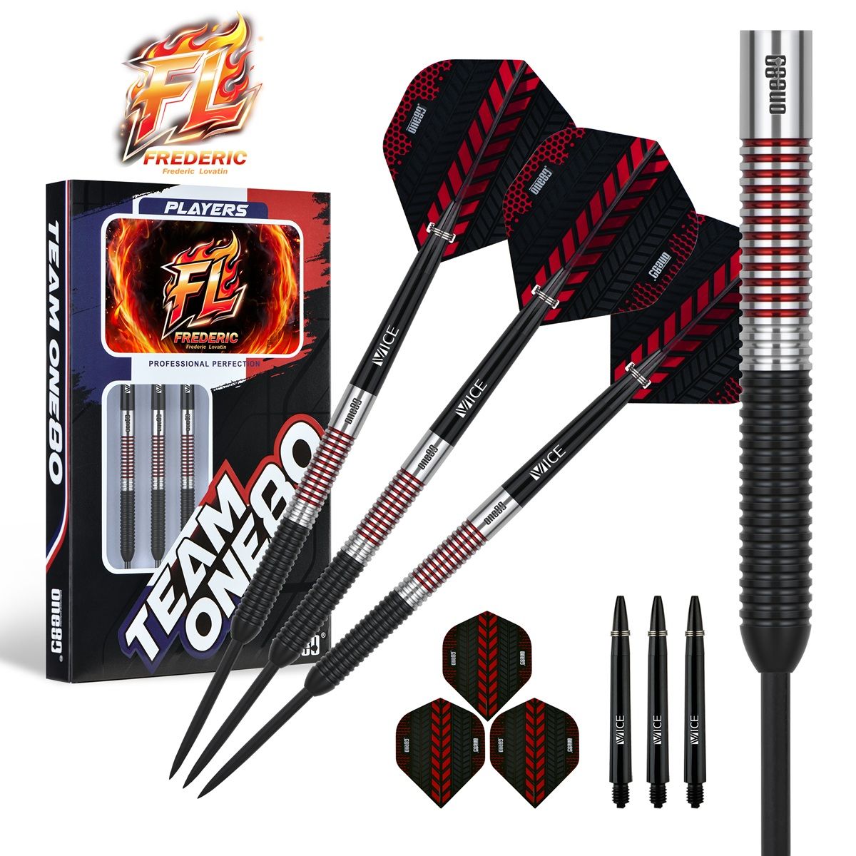 ONE80 Frederic Lovatin 90% Steeldarts 18 Gramm Steeldarts