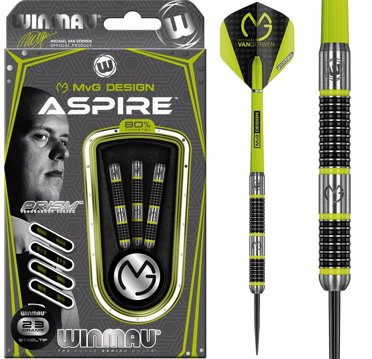 Winmau Michael van Gerwen Aspire Steel Darts 21/22/23/24/25/26 Gramm Steeldarts