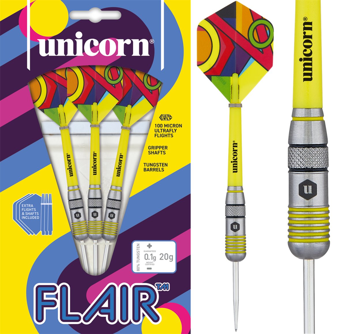 Unicorn Flair 1 80% Steeldarts 20 Gramm Steeldarts