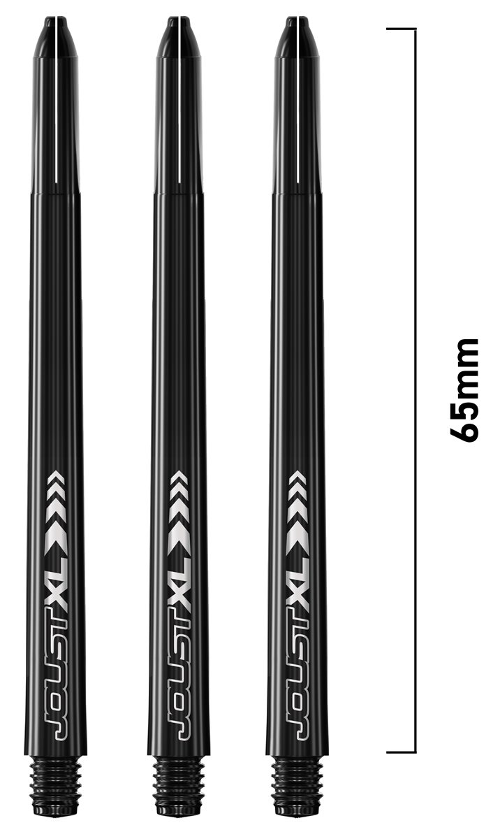 Reddragon Joust XL Dart Shafts 65 mm Shafts Schwarz TC816