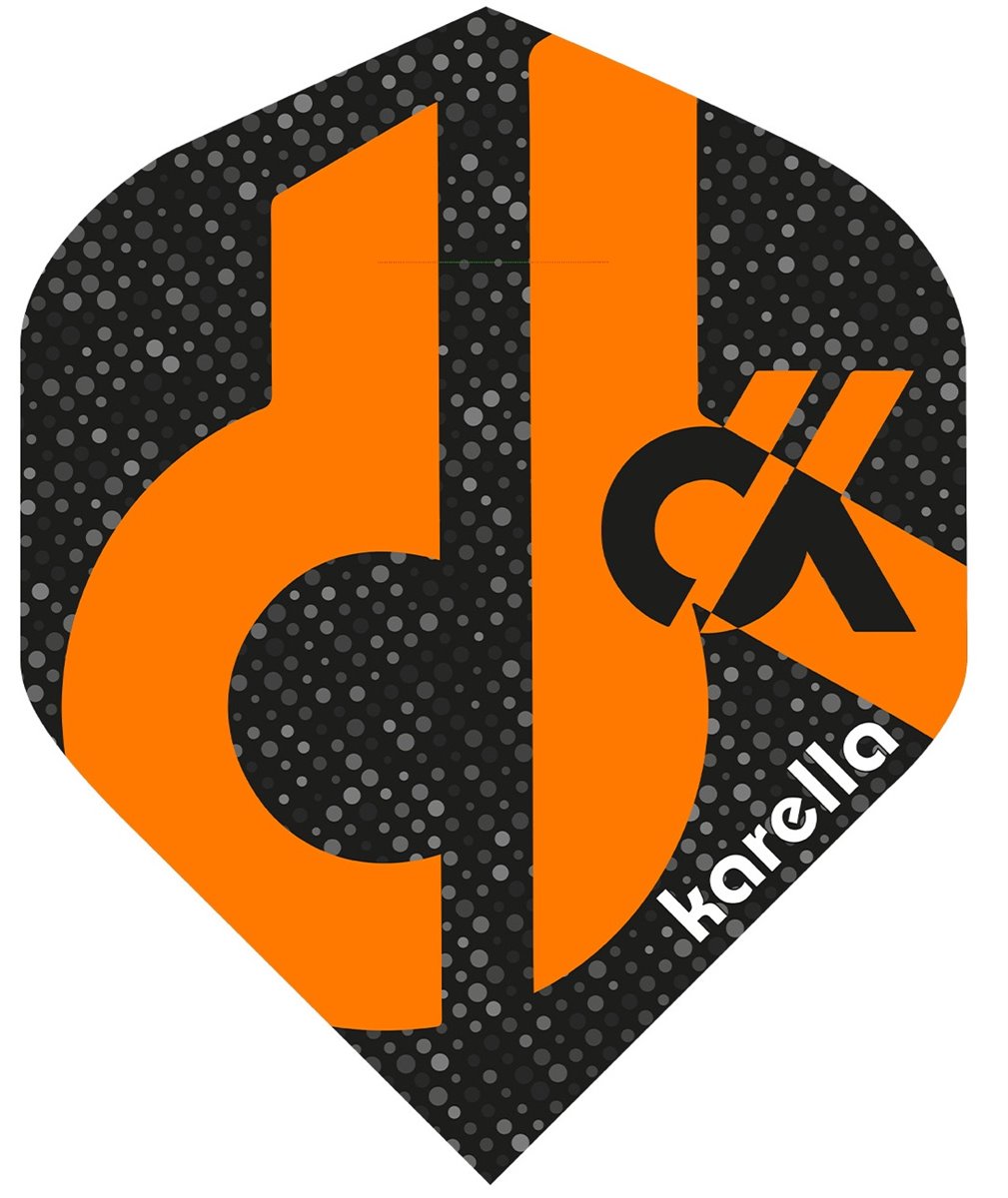 Karella Dart Flights Daniel Klose Black-Orange Edition Standard Flights