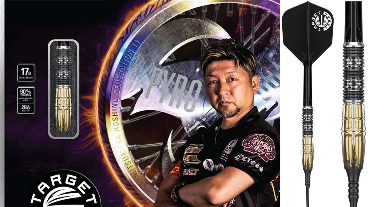 Target Mitsumasa Hoshino Pyro Gen 11 G11 Softdarts 17 Gramm Softdarts