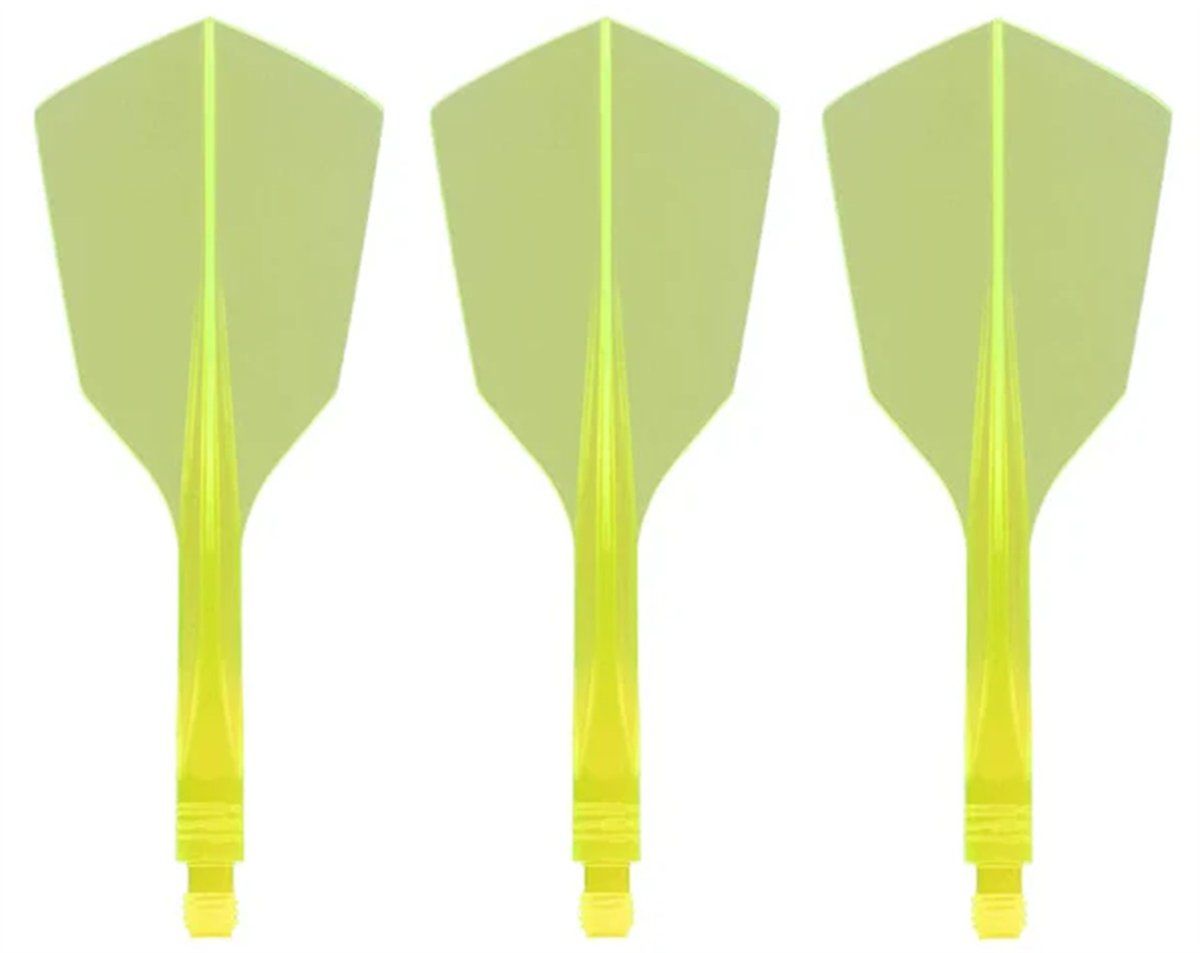 Condor Dart Flights Shafts AXE 120 Gelb Transparent Narrow Flights