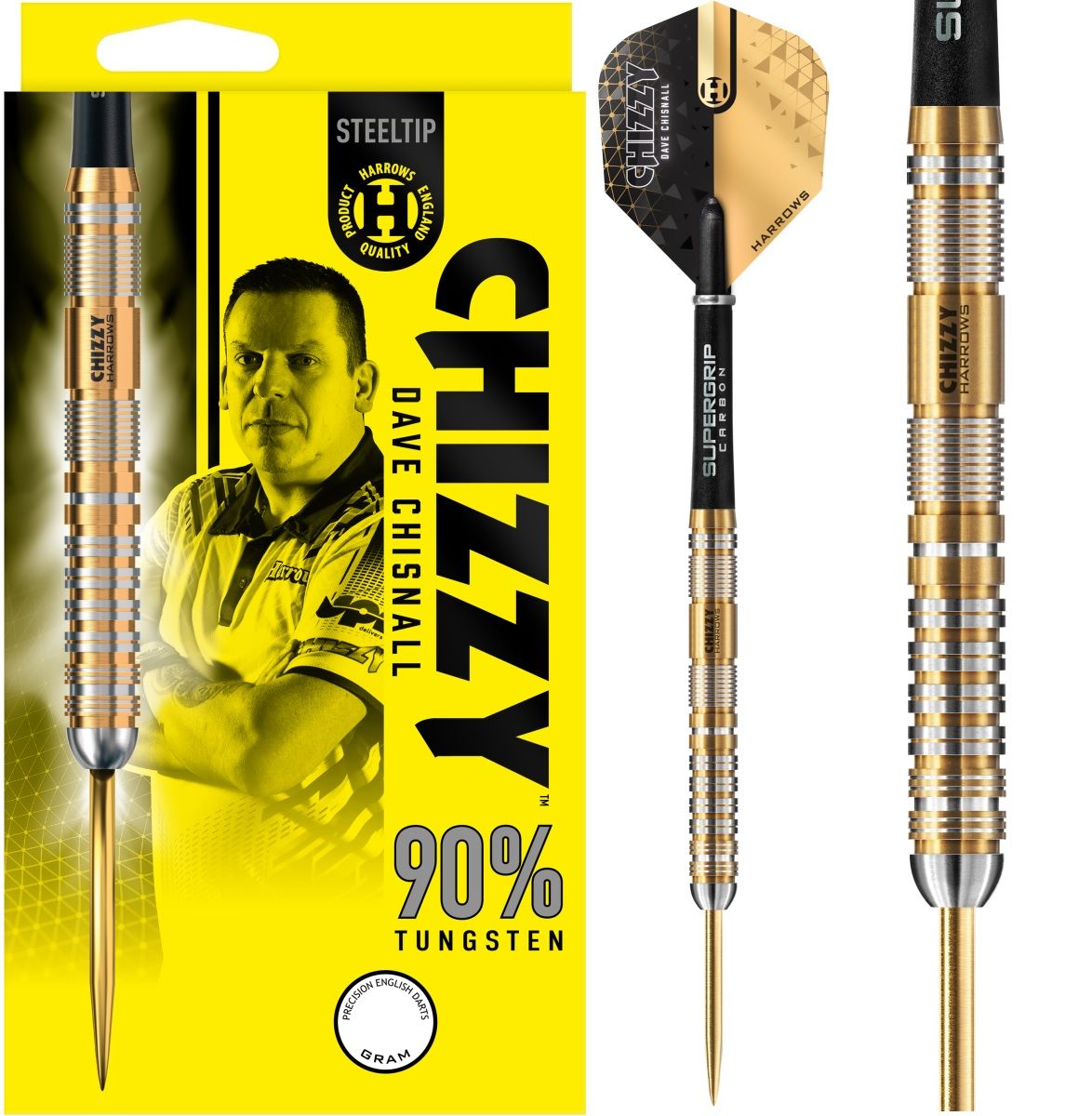 Harrows Dave "Chizzy" Chisnall G2 90% Steeldarts 21/22/23/24/25/26 Gram Steeldarts