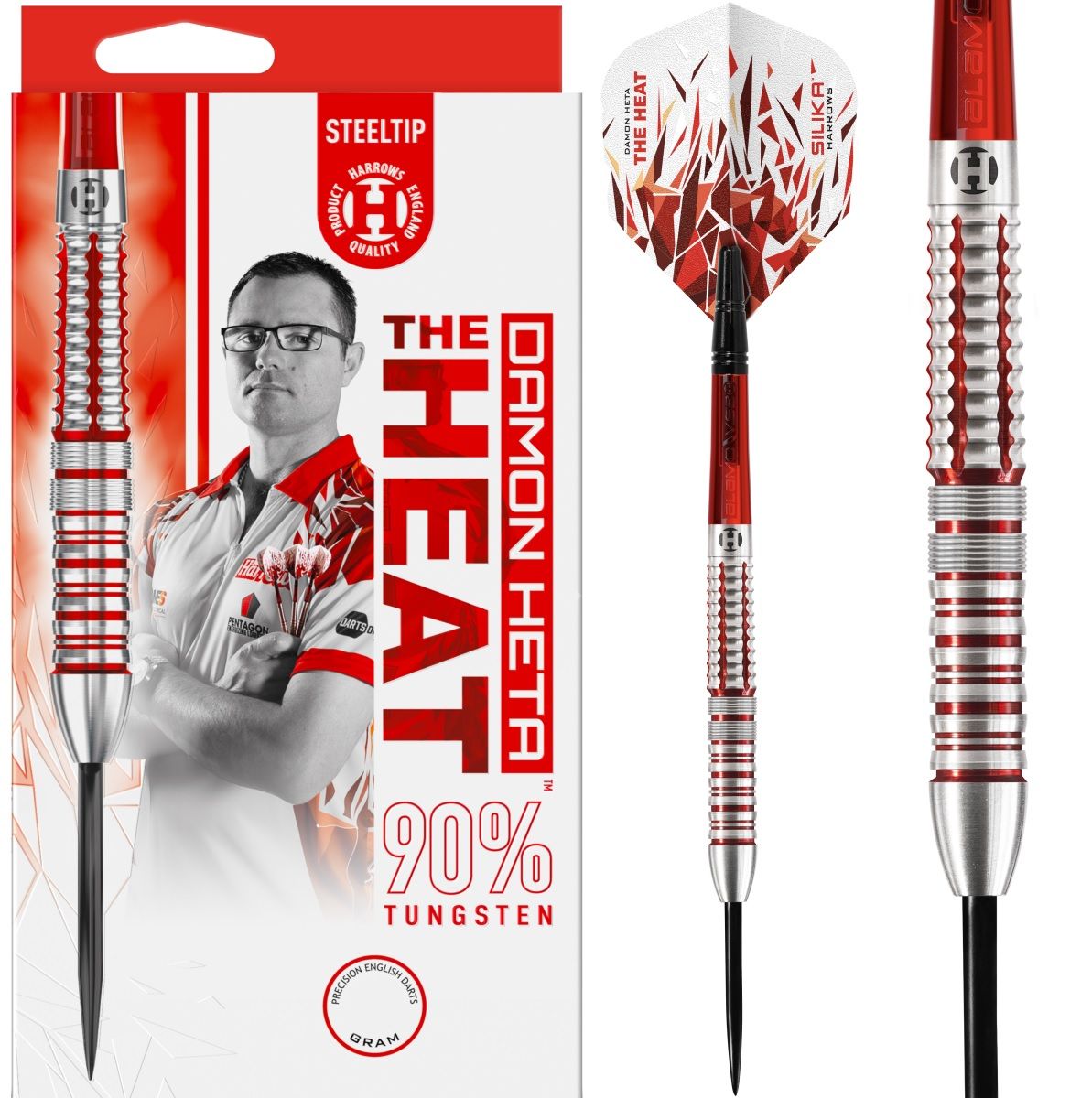 Harrows Damon Heta The Heat G2 Steeldarts 90% 21/23/25 Gram Steeldarts